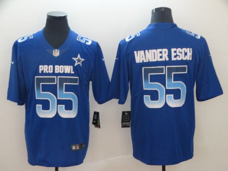 Men Dallas cowboys #55 Vander edch Blue Nike Royal 2019 Pro Bowl Limited Jersey->women nfl jersey->Women Jersey